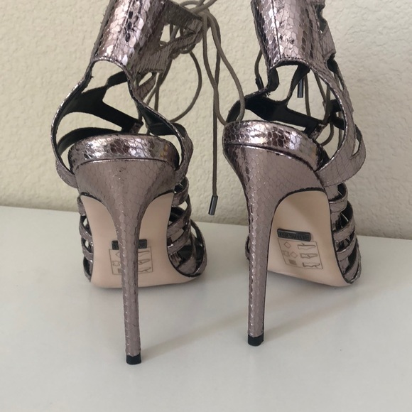 Topshop Metallic Sandals - Picture 3 of 4